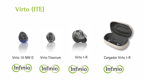 Phonak Virto custom in-the-ear hearing aid